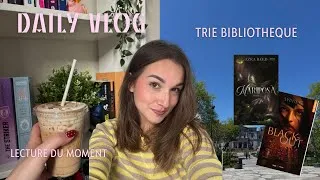 Miniature : DAILY VLOG  | trie bibliothèque, lecture du moment , shopping … 📚🛍️