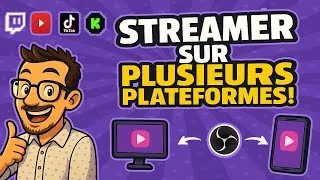 Miniature : STREAMER SUR PLUSIEURS PLATEFORMES EN FORMAT HORIZONTAL ET VERTICAL ! VIA OBS ! GRATUITEMENT