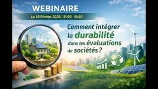 Miniature : Webinaire "Évaluations de sociétés : comment rendre la durabilité opérationnelle et mesurable ?"