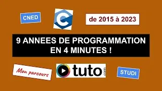 Miniature : 9 ANNEES de PROGRAMMATION INFORMATIQUE en 4 minutes