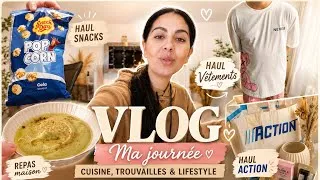 Miniature : VLOG ✨ Une journée dans ma vie | Haul Action, Haul Vêtements, Repas & Bons Plans 
