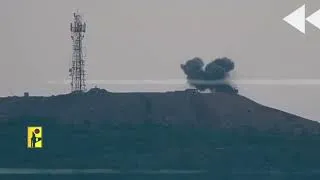 Miniature : Le Hezbollah publie 'une frappe de missile guidé sur des positions de l'armée israélienne