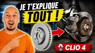 Miniature : 🔧 Remplacer les disques et plaquettes avant sur Clio 4 🚗 Tutoriel COMPLET ✅