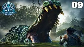 Miniature : Le DEINOSUCHUS est parfait pour farmer les HEXAGONES | ARK Genesis #09