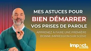 Miniature : Mes astuces pour bien démarrer vos prises de parole en public 🗣️