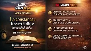 Miniature : LA CONSTANCE: LE SECRET BIBLIQUE DU SUCCÈS DURABLE 📖Josué 1:8
