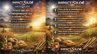 Miniature : 📈 TROUVER UNE IDÉE D'ENTREPRENEURIAT SELON LA VOLONTÉ DE DIEU  📖 Texte clé : Deutéronome 8:8-9