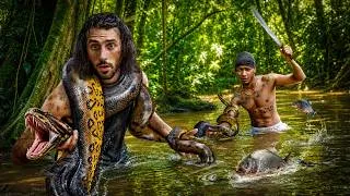 Miniature : Je survis 3 jours en Amazonie pour trouver l'Anaconda ! (Catch and cook)