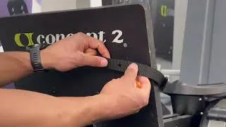 Miniature : Montage des sangles pour StrengthErg Concept2, après 18 septembre, avec trou sur la plaque de pied.