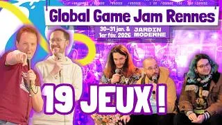 Miniature : Les JEUX de la 🌍 GLOBAL GAME JAM RENNES 2026
