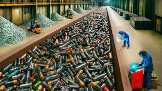 Miniature : COMMENT sont RECYCLÉES des MILLIONS de BATTERIES chaque JOUR dans des MÉGA-USINES