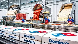 Miniature : COMMENT sont FABRIQUÉES les PIZZAS DOMINO’S 🍕 dans les USINES et les MAGASINS 🏭