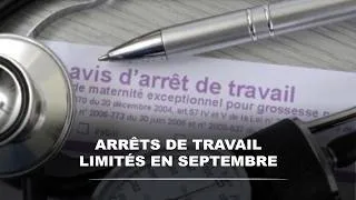 Miniature : Les durées des arrêts de travail limitées à partir du 1er septembre