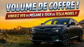 Miniature : Volume de coffre : Vinfast VF8 vs Renault Mégane e-Tech vs Tesla Model Y