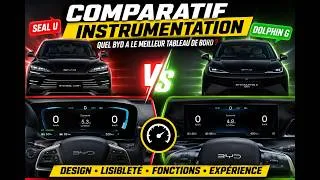 Miniature : BYD Seal U DM-i ou Dolphin G, qui la meilleure instrumentation ? 2 défauts à corriger sur la Seal U
