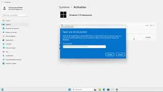 Miniature : Activer Windows 11 avec une clé #menu #activation #windows