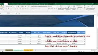 Miniature : Fichier de ventes Excel sur mesure