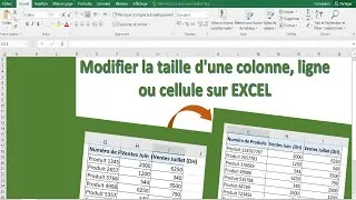 Miniature : EXCEL - Agrandir une colonne, ligne ou cellule | Hauteur et largeur