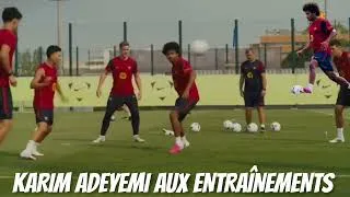 Miniature : LES CHOSES SÉRIEUSES COMMENCENT KARIM ADEYEMI ASSISTE À SA 1ÈRE SÉANCE D'ENTRAÎNEMENT AVEC BARÇA 