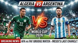 Miniature : 😱 Personne ne s’attendait à ça avant ALGÉRIE - ARGENTINE… Messi au cœur d’une énorme polémique ! 🔥⚽