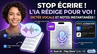 Miniature : ARRÊTE D'ÉCRIRE ! Cette IA transforme ta voix en texte instantanément ✍️🤖
