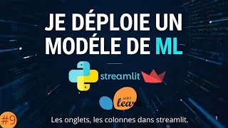Miniature : Tu veux manipuler les sidebars, tabs, expander etc dans streamlit? #streamlit #ingenieria #python