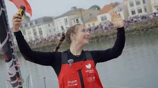 Miniature : Violette s'élance vers l'Arctique en solitaire
