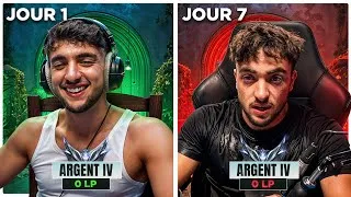 Miniature : J’AI PASSÉ 7 JOURS ENFERMÉ POUR CE DEFI IMPOSSIBLE (voilà le résultat…) Bronze à Platine sur LOL #8