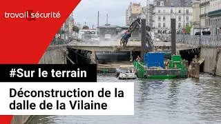 Miniature : Sur le terrain -  Déconstruction de la dalle de la Vilaine