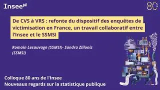 Miniature : Colloque 80 ans de l'Insee – Romain Lesauvage & Sandra Zilloniz (SSMSI)