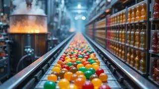 Miniature : 🍭 Comment sont fabriqués les bonbons ? |  Le processus de A à Z | Inside Factory