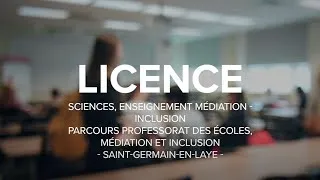 Miniature : Licence « Sciences, enseignement, médiation » (SEM) - site de formation de Saint-Germain  en Laye