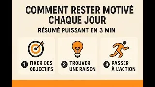 Miniature : Comment Rester Motivé Chaque Jour – Résumé Puissant en 3 Min