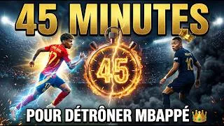 Miniature : YAMAL A 45 MINUTES POUR DÉTRÔNER MBAPPÉ (premiere mi temps)
