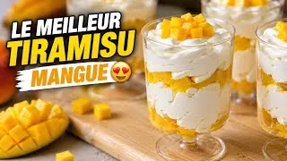 Miniature : TIRAMISU À LA MANGUE 🥭 Sans œufs et goût exotique 🌴