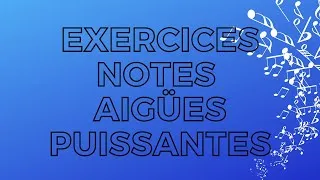 Miniature : Notes aigües - Exercices 10 min