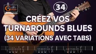 Miniature : Créez vos propres turnarounds blues (34 exemples avec tablatures)
