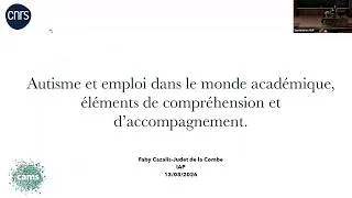 Miniature : Autisme et emploi dans le monde académique, éléments de compréhension et d’accompagnement