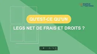 Miniature : Qu'est-ce qu'un legs net frais et droits ?
