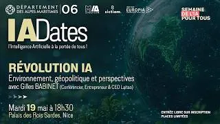 Miniature : RÉVOLUTION IA Environnement, géopolitique et perspectives avec Gilles BABINET