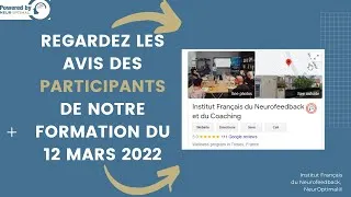 Miniature : NeurOptimal®️ : Regardez les avis des participants de notre formation 
