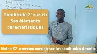 Miniature : Similitude Z' =az +b ses éléments caractéristiques