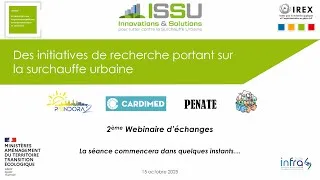 Miniature : Présentation d'initiatives portant sur la lutte contre la surchauffe urbaine - webinaire 15/10/2025