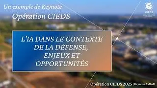 Miniature : Opération CIEDS 2025 | Keynote Michaël Krajecki, alors de l'AMIAD, sur l'IA de défense