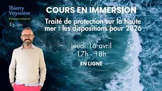 Miniature : Cours en immersion   Traité de protection sur la haute mer – les dispositions pour 2026