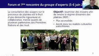 Miniature : Régime d’examen des plaintes culturellement sécurisant pour les Premières Nations et les Inuit