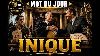 Miniature : Mot du jour : Inique, Un Mot Rare Que Les Personnes Éloquentes Connaissent⚖️❌😠💔🚫😤⛓️.