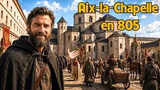 Miniature : Aix-la-Chapelle en 805 : Une Journée à la Cour de Charlemagne