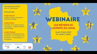Miniature : Webinaire   Les métiers de l'Europe au local - 18.03.21