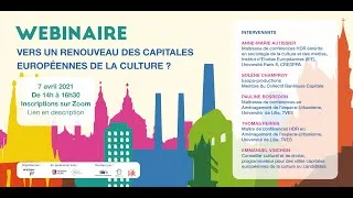 Miniature : Webinaire   Vers un renouveau des Capitales Européennes de la Culture
